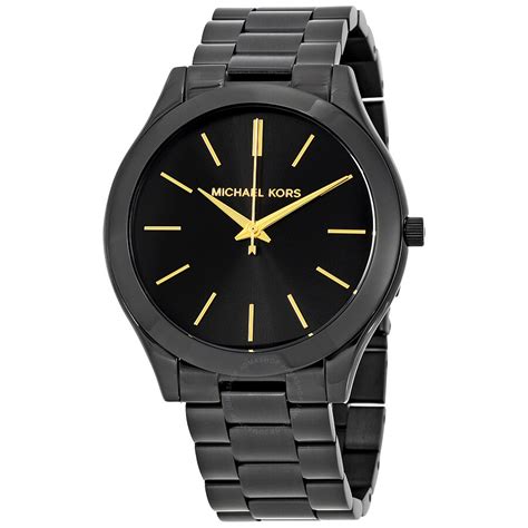 michael kors women's slim runway black watch mk3221|Michael Kors runway watch.